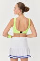 Kadın Fosfor Likralı Pedli Spor Crop Toparlayıcı Bra Sporcu Sütyeni Büstiyer | 0819 - 2