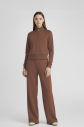 Kadın Açık Kahve Modal Şerit Detaylı Eşofman Takım 4799 - 4