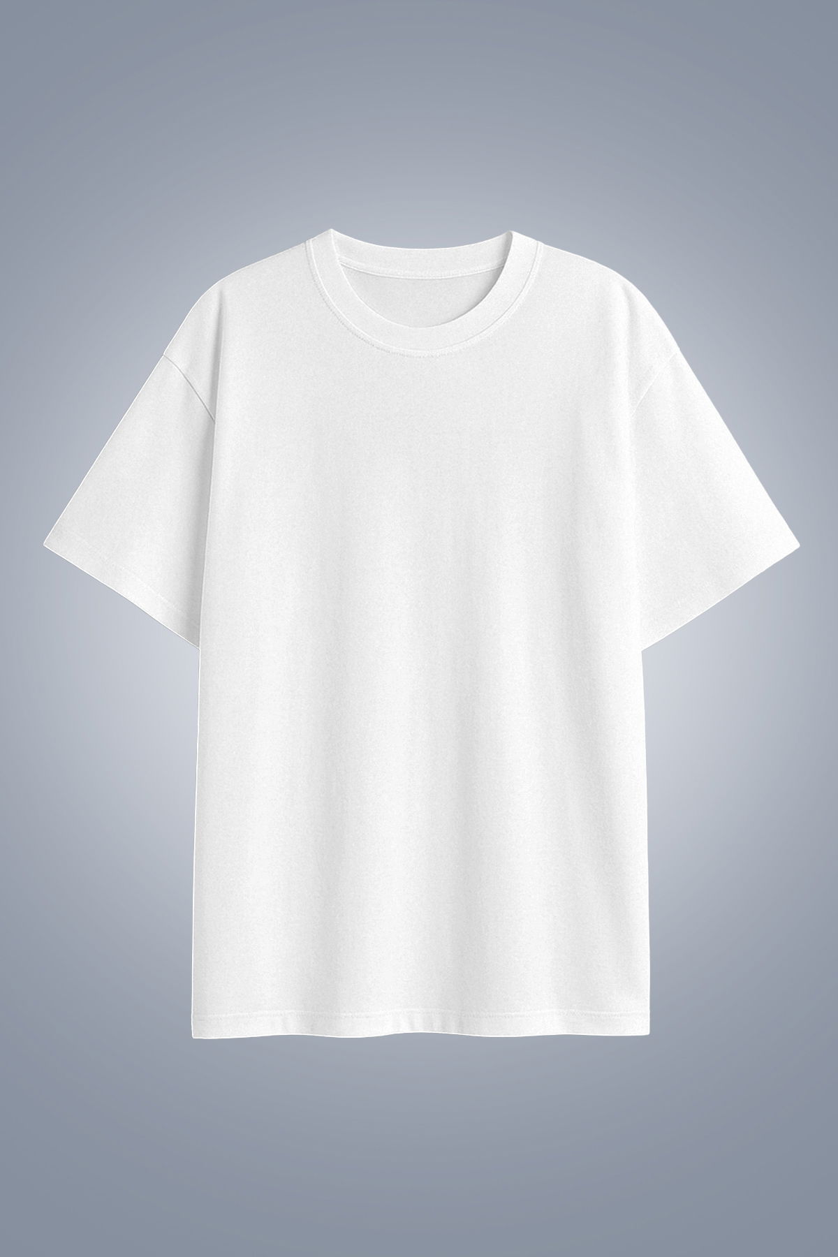 Kadın Beyaz Oversize Tişört | 4583 - BİLCEE