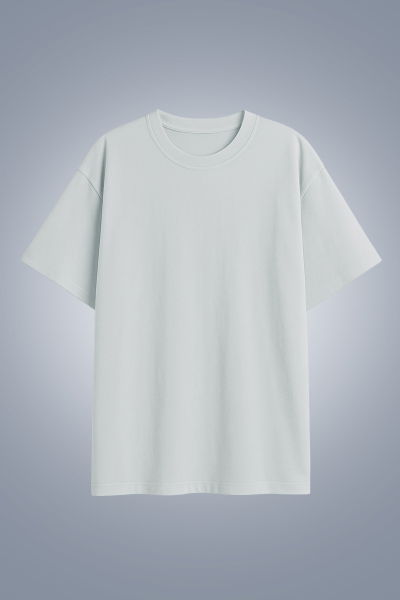 Kadın Gri Oversize Tişört | 4583 