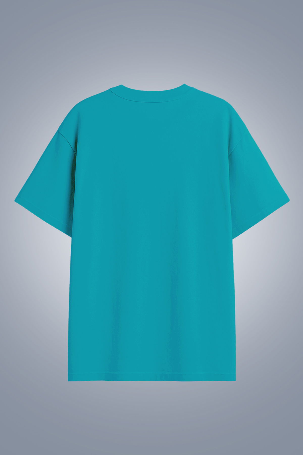 Kadın Mavi Oversize Tişört | 4583 - BİLCEE (1)