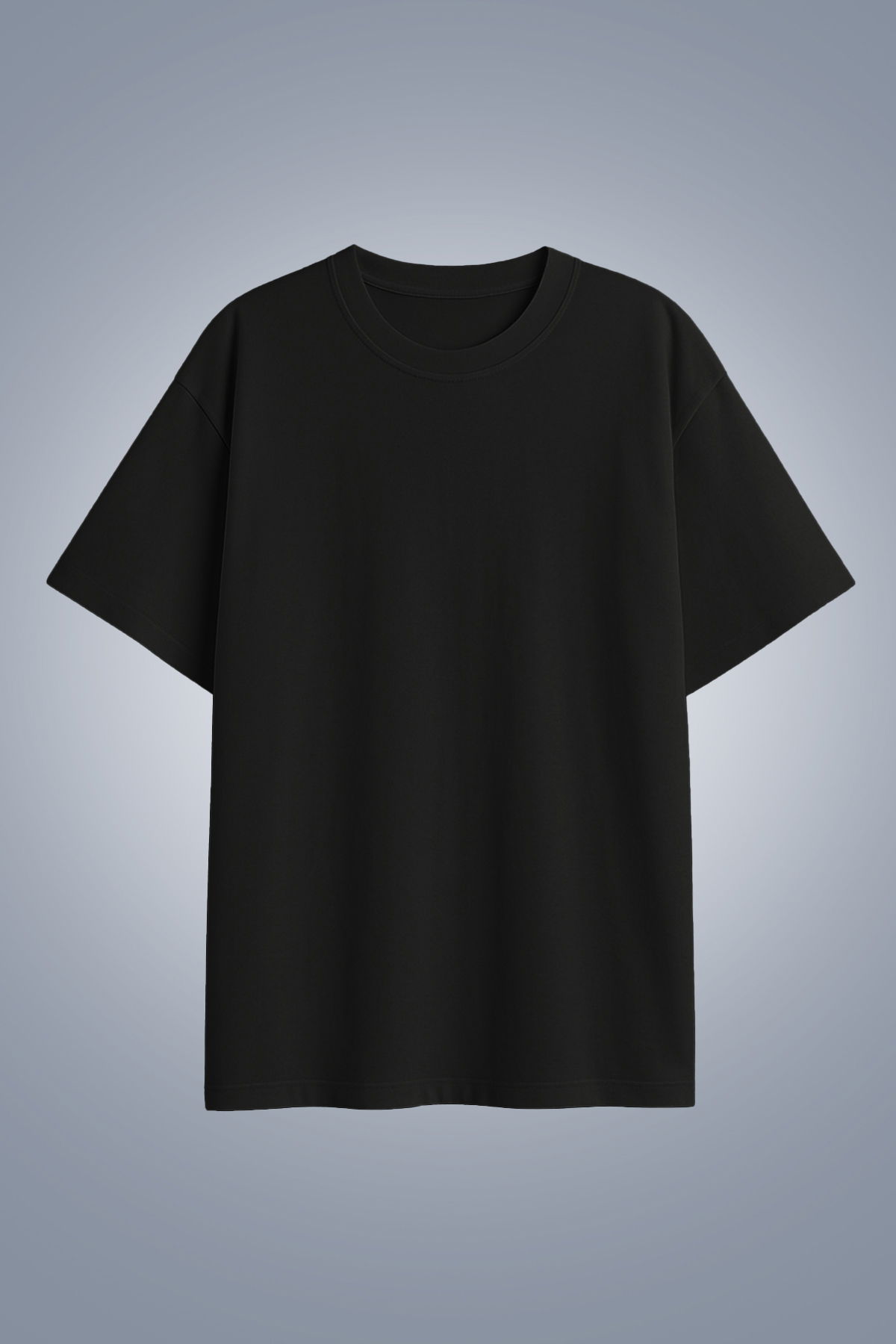 Kadın Antrasit Oversize Tişört | 4583 - BİLCEE