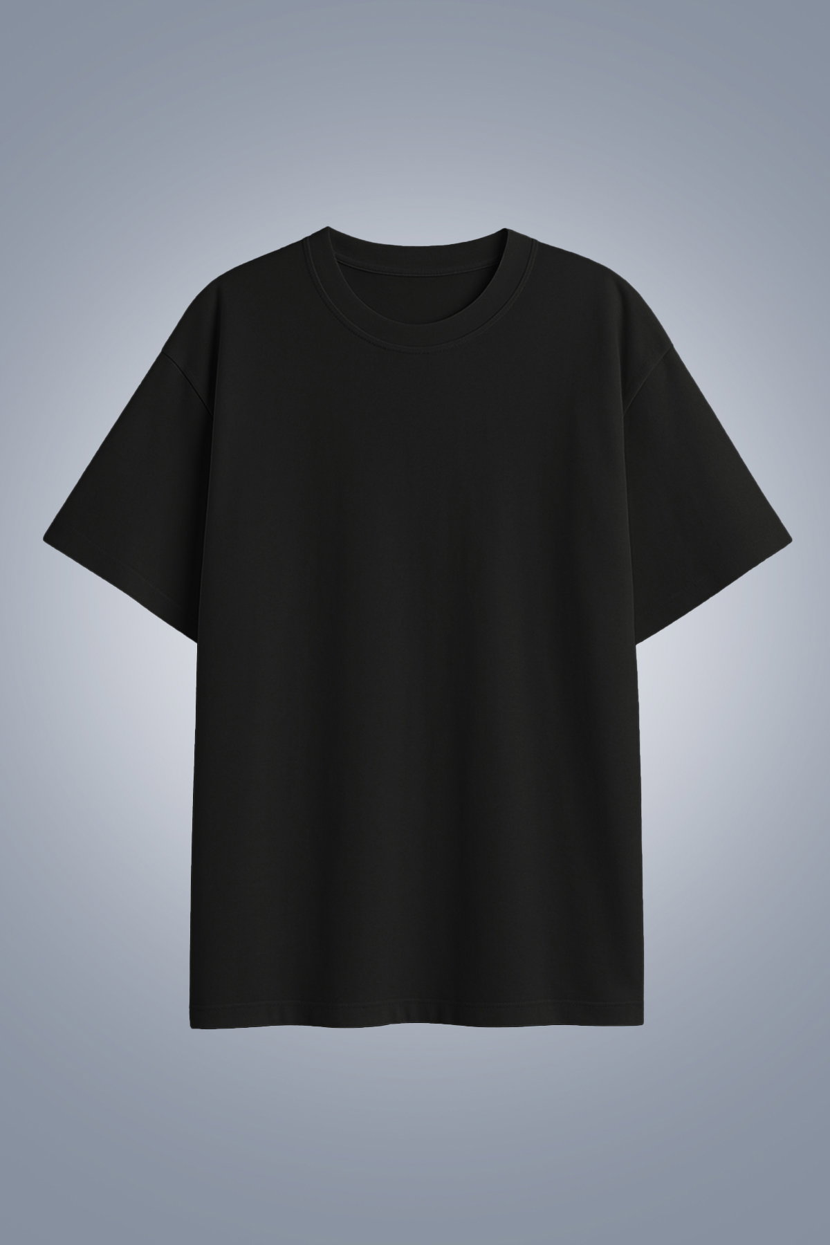 Kadın Antrasit Oversize Tişört | 4583 - BİLCEE