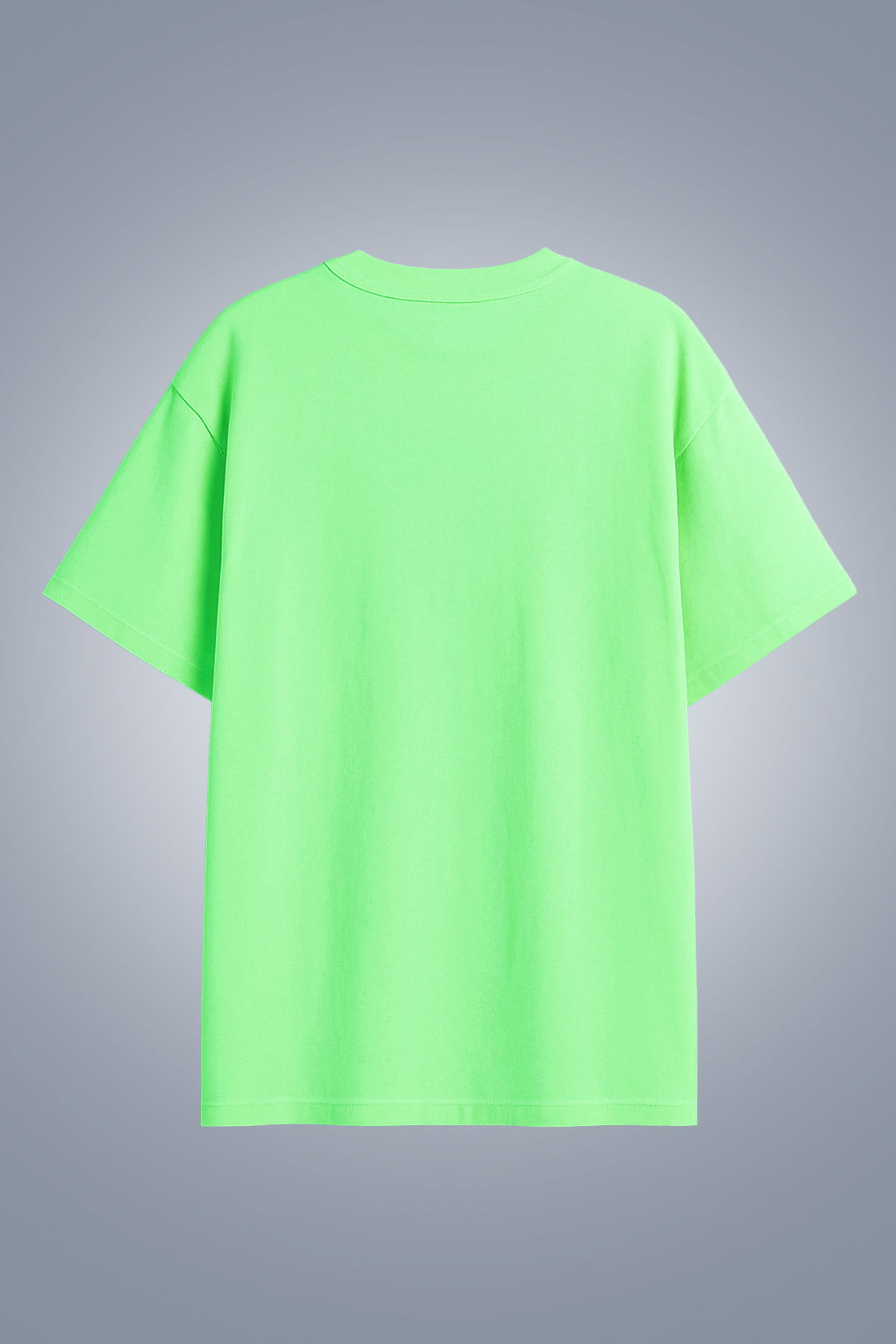 Kadın Yeşil Oversize Tişört | 4583 - BİLCEE (1)