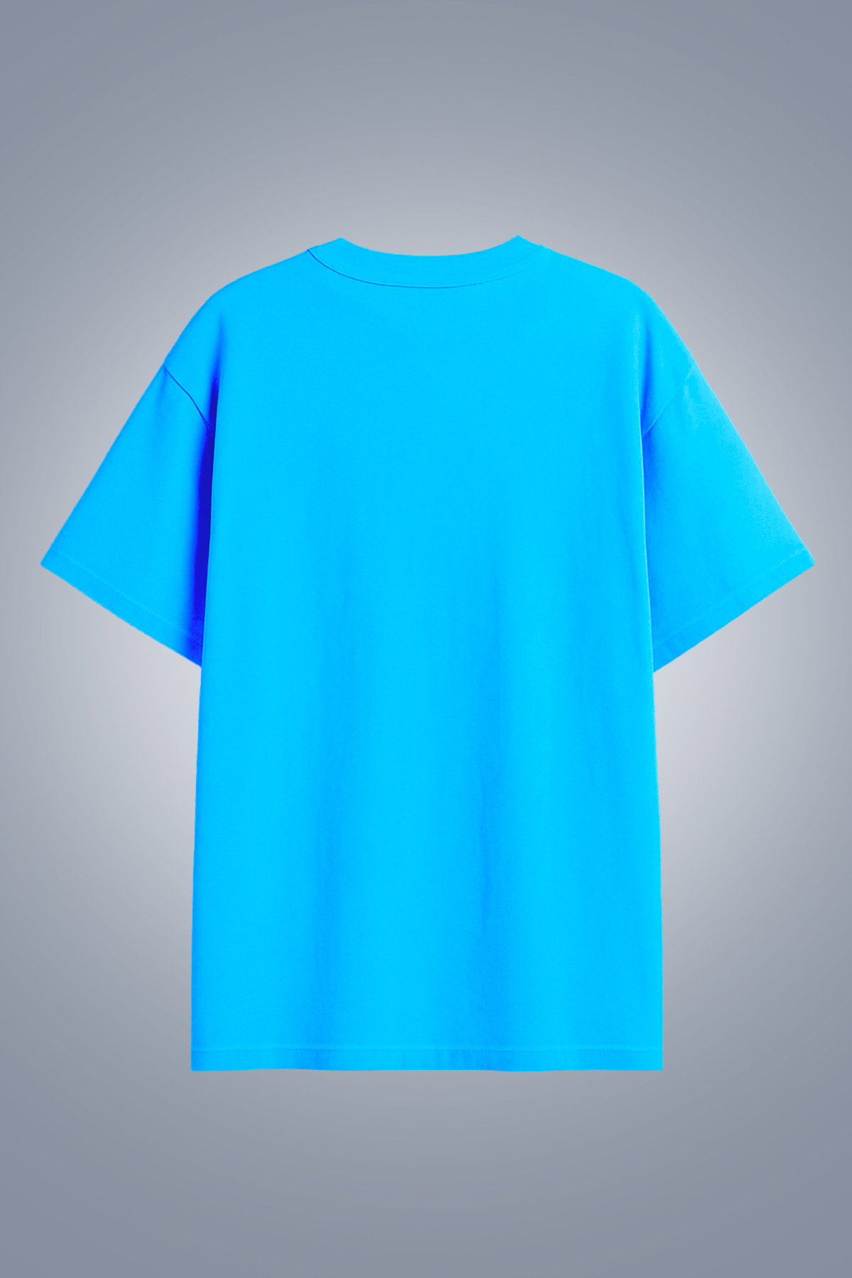 Kadın Mavi Oversize Tişört | 4583 - BİLCEE (1)