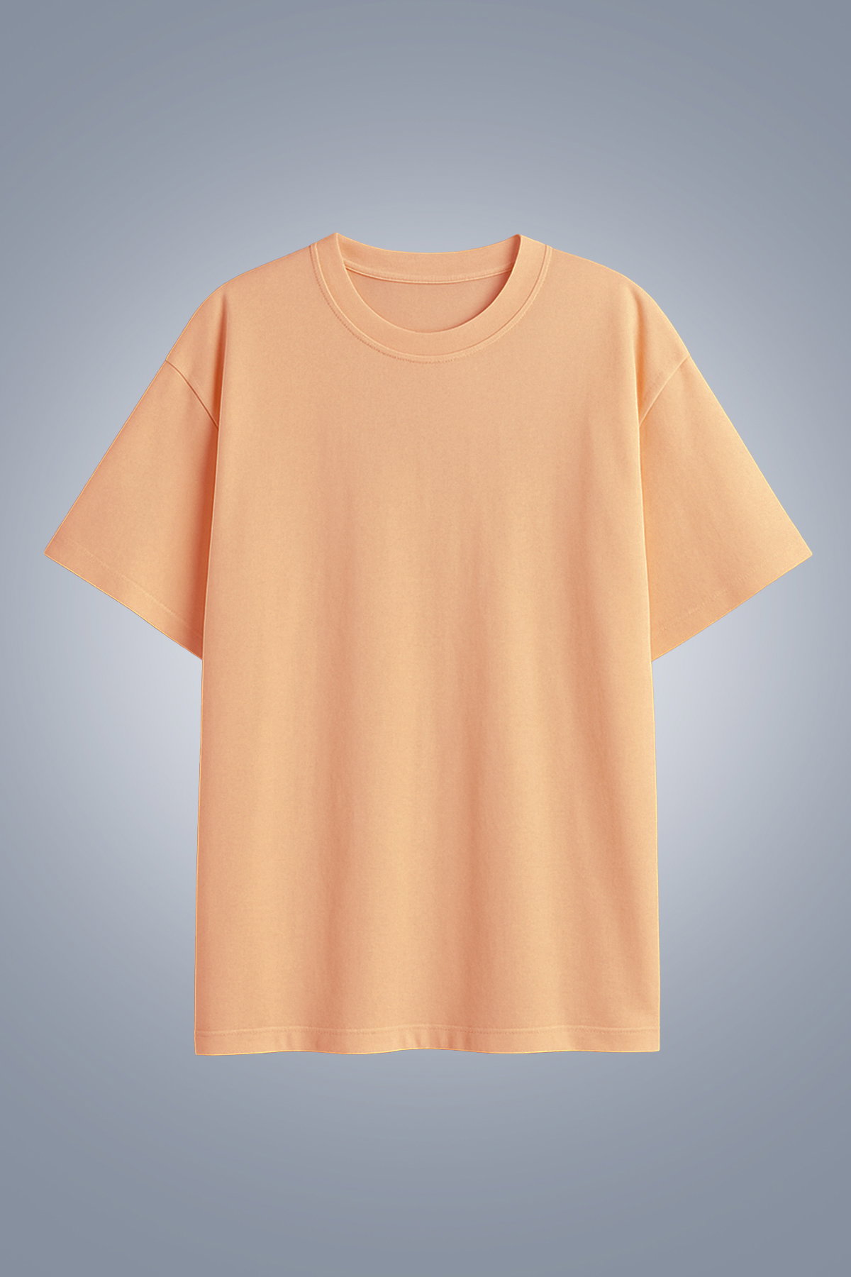 Kadın Somon Oversize Tişört | 4583 - BİLCEE