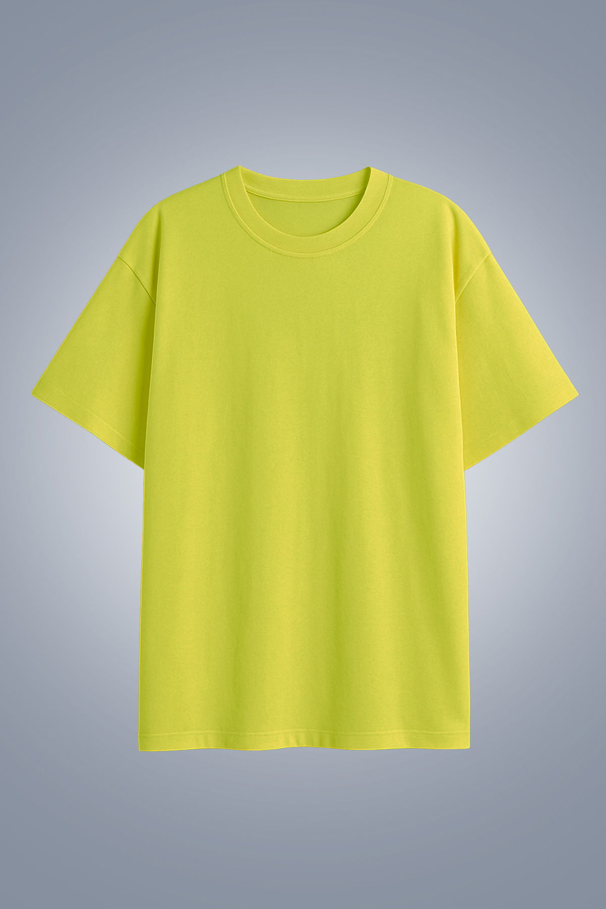 Kadın Sarı Oversize Tişört | 4583 - BİLCEE