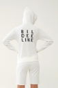 Kadın Beyaz Organik Pamuklu Spor Eşofman Üstü 0728 - 5
