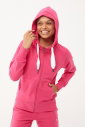 Kadın Fuşya Organik Pamuklu Spor Eşofman Üstü | 0728 - 1
