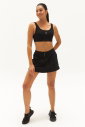 Kadın Siyah Organik Pamuklu Destekli Spor ve Günlük Crop Top Bra Sporcu Sütyeni | 0148 - 12