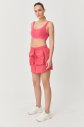 Kadın Camel Organik Pamuklu Destekli Spor Ve Günlük Crop Top Bra Sporcu Sütyeni | 0148 - 5