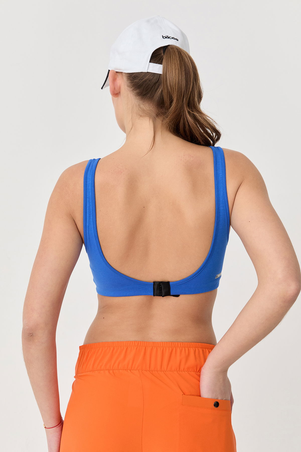 Kadın Sax Organik Pamuklu Destekli Spor Ve Günlük Crop Top Bra Sporcu Sütyeni | 0148 - BİLCEE (1)