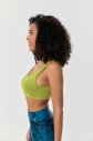 Kadın Amber Organik Pamuklu Destekli Spor ve Günlük Crop Top Bra Sporcu Sütyeni | 0148 - 5
