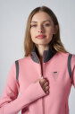  Kadın Pembe Crop Ceketli Palazzo Pantolonlu Eşofman Takım| 4560 - 2