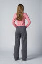  Kadın Pembe Crop Ceketli Palazzo Pantolonlu Eşofman Takım| 4560 - 4