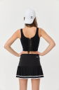 Kadın Siyah Kısa Piliseli Tenis Etek | 0081 - 3