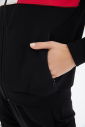 Kadın Siyah Renk Bloklu Lastik Paça Eşofman Takımı | 0476 - 16