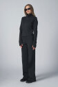  Kadın Siyah Crop Ceketli Palazzo Pantolonlu Eşofman Takım |4560 - 2