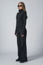  Kadın Siyah Crop Ceketli Palazzo Pantolonlu Eşofman Takım |4560 - 3