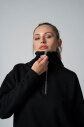 Kadın Siyah Fashion Yarım Fermuarlı Sweatshırt |4561 - 5