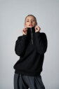 Kadın Siyah Fashion Yarım Fermuarlı Sweatshırt |4561 - 4