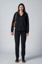 Kadın Siyah Fashion Yumuşak Dokulu Fırçalı Kapüşonlu Eşofman Takım 4037 - 4