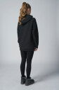  Kadın Siyah Fırçalı Yumuşak Dokulu Kapişonlu Uzun Boy Owersize Sweatshırt |4785 - 6