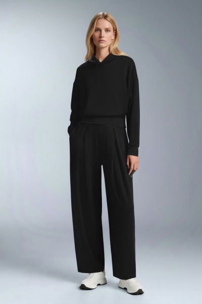 Kadın Siyah Yumuşak Dokulu Modal Cocoon Pantolon | 4840 