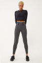 Kadın Antrasit Melanj Skinny Dar Paça Fashion Tayt Pantolon | 1576 - 7