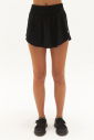 Kadın Siyah İnce Dokuma Kumaş Spor ve Günlük Kullanım Mini Şortlu Tenis Etek | 0754 - 3