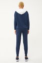 Kadın Lacivert Kapüşonlu İpli Sweatshirt Takım | 1663 - 7