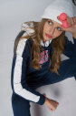 Kadın Lacivert Kapüşonlu İpli Sweatshirt Takım | 1663 - 5