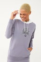 Kadın Açık Granit Kapüşonlu İpli Sweatshirt Takım | 1663 - 11