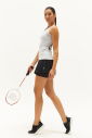 Kadın Siyah Pamuklu Tenis Taytlı Spor Etek 0258 - 4