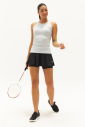 Kadın Siyah Pamuklu Tenis Taytlı Spor Etek 0258 - 8
