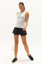 Kadın Siyah Pamuklu Tenis Taytlı Spor Etek 0258 - 6