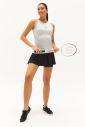 Kadın Siyah Pamuklu Tenis Taytlı Spor Etek 0258 - 9