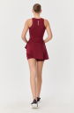 Kadın Bordo Taytlı Kısa Tenis Elbisesi | 0092 - 11