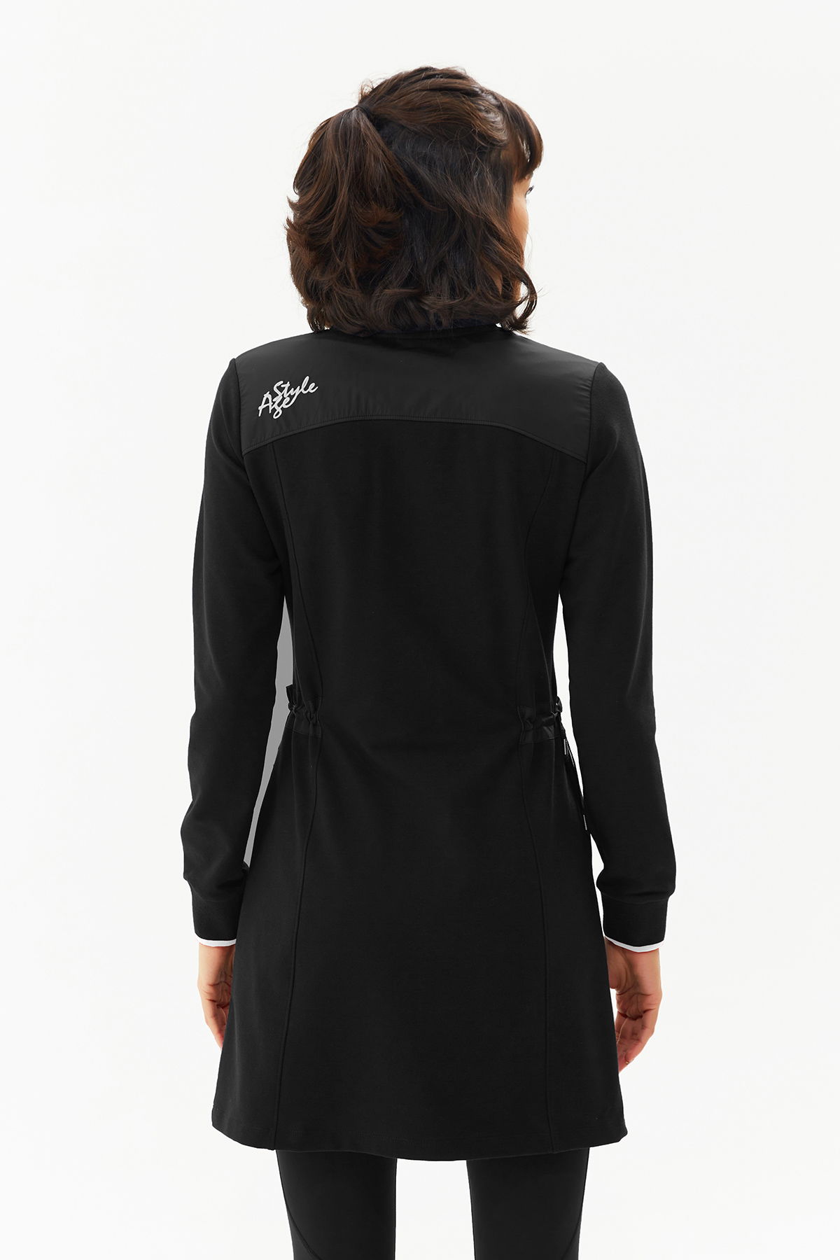 Kadın Siyah Fermuarlı Uzun Eşofman Üstü | 0153 - BİLCEE (1)