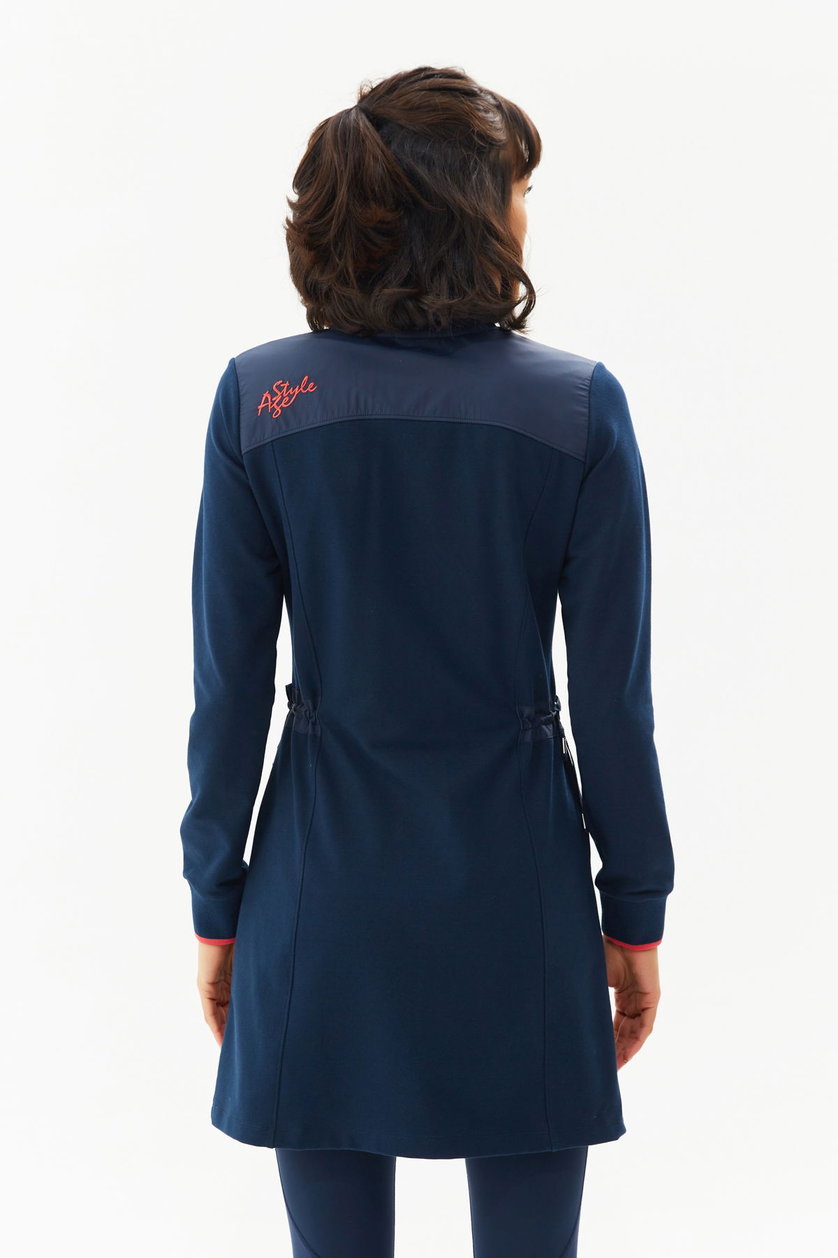 Kadın Lacivert Fermuarlı Uzun Eşofman Üstü | 0153 - BİLCEE (1)