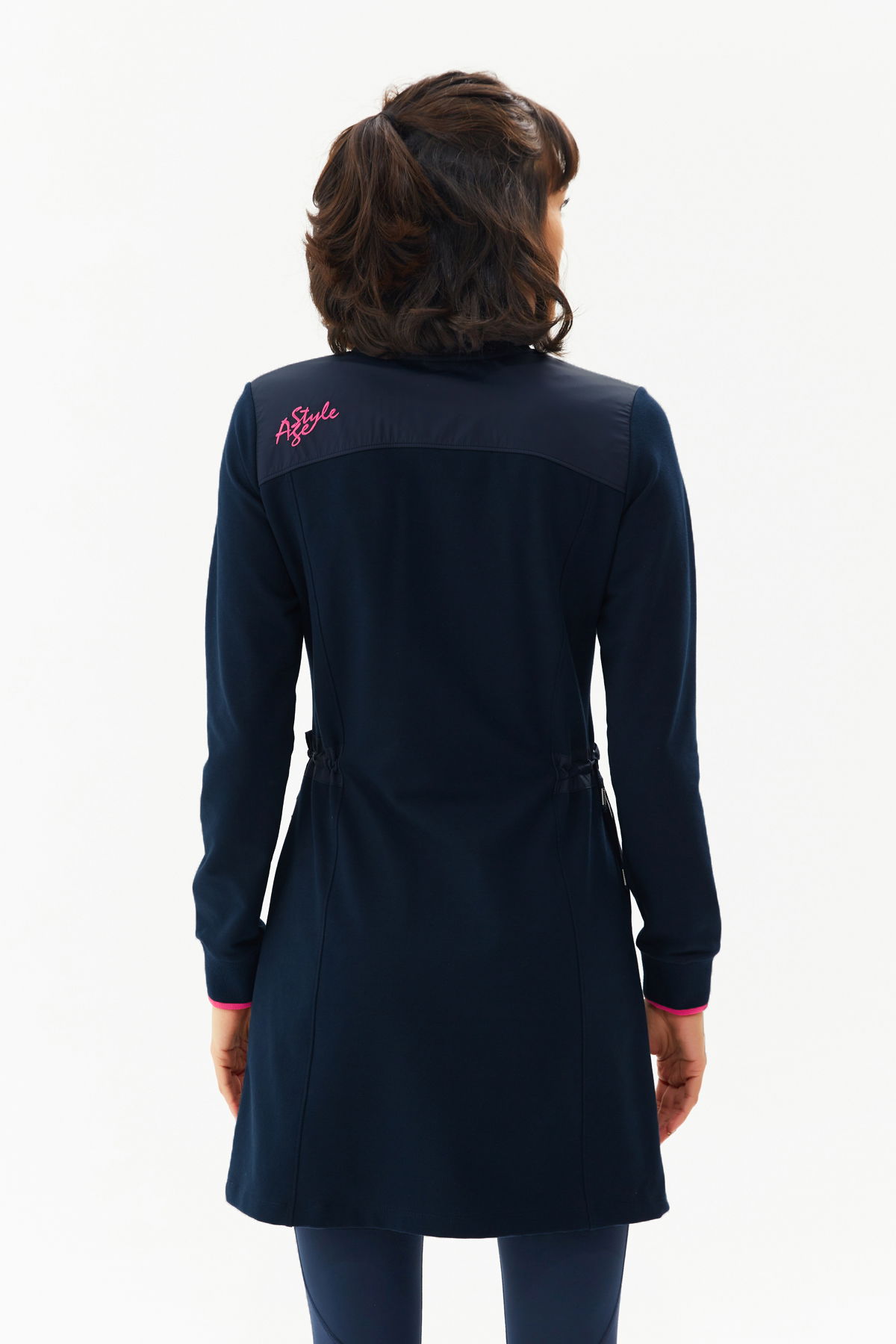 Kadın Koyu Lacivert Fermuarlı Uzun Eşofman Üstü | 0153 - BİLCEE (1)