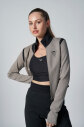  Kadın Vizon Crop Ceketli Palazzo Pantolonlu Eşofman Takım| 4560 - 5
