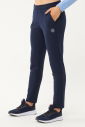 Kadın Mavi Düz Paça, Dik Yaka Yarım Fermuarlı Sweatshirt Takım 1632 - 11