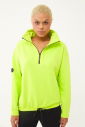 Kadın Fos Yeşil Düz Paça, Dik Yaka Yarım Fermuarlı Sweatshirt Takım 1632 - 13