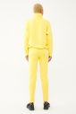 Kadın Toz Sarı Düz Paça, Dik Yaka Yarım Fermuarlı Sweatshirt Takım | 1632 - 5