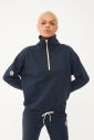 Kadın Carbon Düz Paça, Dik Yaka Yarım Fermuarlı Sweatshirt Takım 1632 - 8