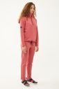Kadın Rouge Düz Paça, Dik Yaka Yarım Fermuarlı Sweatshirt Takım 1632 - 5