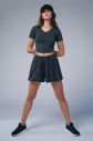 Kadın Antrasit Yıkamalı Washed Crop Body | 4576 - 5