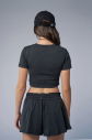 Kadın Antrasit Yıkamalı Washed Crop Body | 4576 - 8