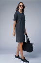 Kadın Antrasit Yıkamalı Washed Oversize Elbise | 3914 - 3